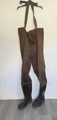 Red Ball Chest Waders Size 13 Vintage Fishing Muck boots - Image 1 of 4
