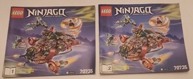LEGO Ninjago Masters of Spinjitzu 70735 Instruction Manual(s) ONLY Booklets 1&2