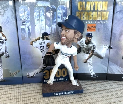 LOS ANGELES DODGERS Clayton Kershaw 3000 Strikeouts LA Dodgers SGA 2025 Bobblehead 3,000 Ks