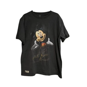 T-shirt girocollo uomo Disney Topolino manica corta grigio scuro taglia large - Foto 1 di 10