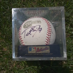 Trot Nixon firmato 2005 World Series gioco ufficiale pallone baseball MLB - Foto 1 di 12