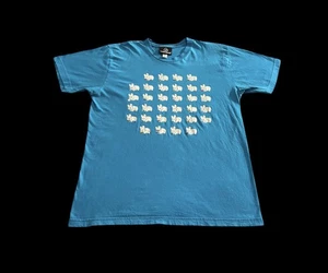 Kid Robot Y2K Style Blue Graphic Short Sleeve T Shirt Size L - Picture 1 of 6