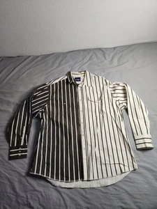 Vintage 90s Wrangler Brushpopper Striped Pearl Snap Shirt Herren Gr. 2XL Multicolor - Bild 1 von 10