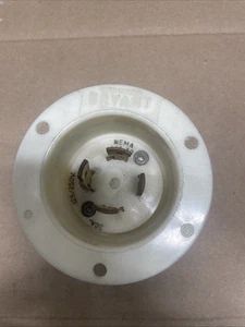 Bryant L14-30P Locking Flanged Inlet L1430-FI Motor Plug 30A 125/250V 71430MB - Picture 1 of 3