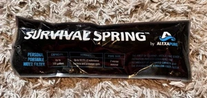 NEU AlexaPure Survival Spring Field Ready Wasserfilter Strohhalm bis zu 300 Gallonen - Bild 1 von 2