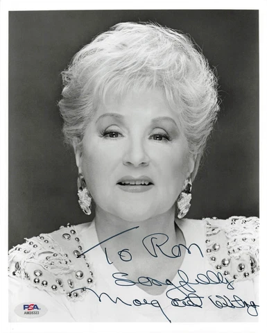 Margaret Whiting Country Music Singer Signed Autograph 8 x 10 Photo PSA DNA *23 Cover