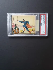 1940 Superman Gum Inc # 25 Trapped In The Air PSA 3.5 VERY GOOD PLUS NICE CARD - Picture 1 of 3