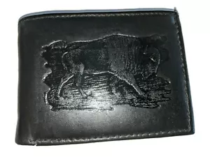 Wild Buffalo Geldbörse aus Leder, schwarz - Bild 1 von 5