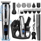 Electric Hair Clippers Trimmer Shaving Beard Cutting Cordless Barber Led Display