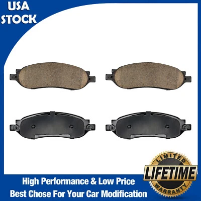 D1068 New Pair Rear Ceramic Brake Pads for Ford F-250 Super Duty 2005 2006 2007 - Image 1 of 4