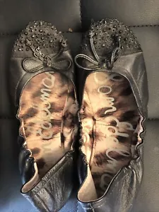 Sam Edelman Girls Studed Flats Size 3.5 Youth Genuine Leather - Picture 1 of 6