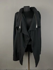 ALLSAINTS Dahlia Sweat Jacket Zipper Embellishments Back Size L - Picture 1 of 14