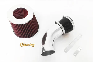 Black Red For 1993-2001 BMW 740 740i 740iL M60 M62 E38 Air Intake Kit + Filter - Picture 1 of 1