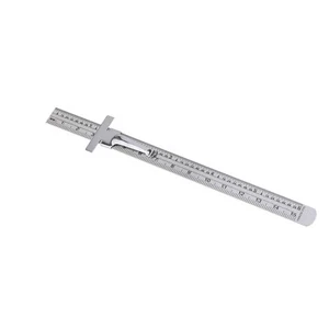 6" / 15cm Pocket Stainless Steel Imperial and Metric Graduations Measuring Tool - Picture 1 of 8