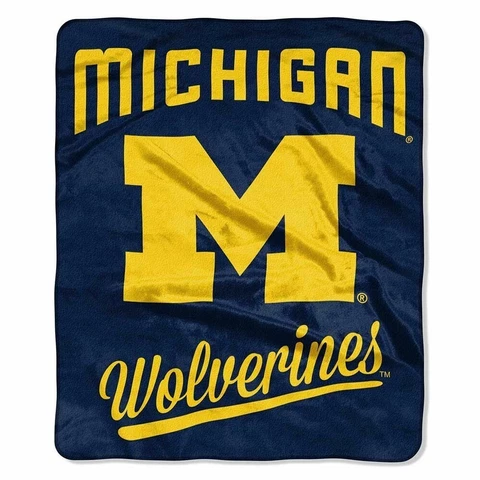Michigan Wolverines Blanket 50x60 Plush Raschel 2022 Cover