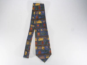 Necktie Eagles Wings Animals / The Ark Men's Tie 100% Silk - Picture 1 of 6