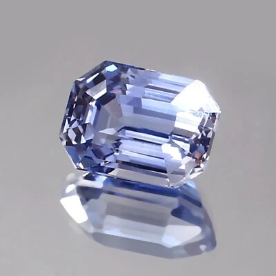 AAA Natural Flawless Ceylon Blue Sapphire Loose Radiant Cut Gemstone 10x7 MM - Image 1 of 4