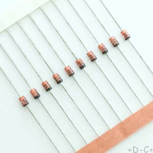 BZX85C2V7 Diode zener 2V7 1W3 5% 175° DO-41 Vishay RoHS (lot de 10) - Foto 1 di 1