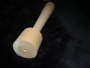 Handgefertigter gedrechselter Ahornhammer 4,5 Unzen, 11" lange Glocke Gong Trommel Holzarbeiten Verschiedenes - Bild 1 von 8