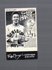 Gabby Hartnett Chicago Cubs 1975 Feg Murray Oversize Cartoon Card