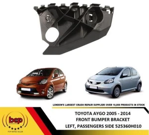 TOYOTA AYGO 2005 - 2014 FRONT BUMPER BRACKET MOUNT HOLDER LEFT PASSENGER SIDE - Picture 1 of 9