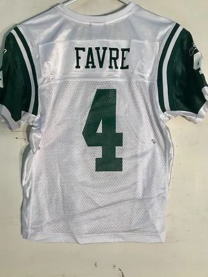 Camiseta para mujer Reebok NFL New York Jets Brett Favre blanca talla XL Foto 1 de 2