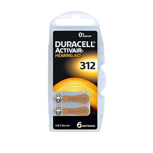 Duracell Hörgerätebatterien 312 Activ Air -312 braun- 6/30/60/120 - Auswahl