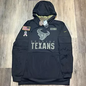 Houston Texans Salute to Service Hoodie Black NFL Sideline Pullover 2020 - Bild 1 von 8