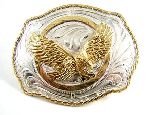 Silver Strike American Eagle im Flug Gürtelschnalle 11142013 - Bild 1 von 3