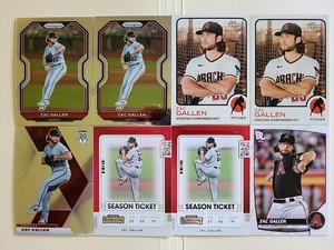 ZAC GALLEN (8) - Prizm - Mosaic - Contenders - Big League Baseball - ARI