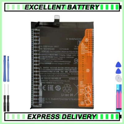 Сменный аккумулятор для XIAOMI Poco X3 / Poco X3 Pro (BN57) - Изображение 1 из 4