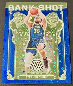 2023-24 Panini Mosaic Bank Shot Blue Fast Break Prizm Stephen Curry Warriors /85 - Picture 1 of 3