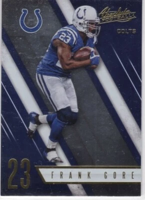 2016 Panini Absolute Frank Gore Indianapolis Colts #9 - Image 1 of 2