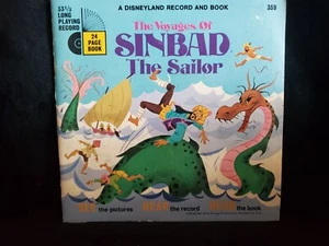 WALT DISNEY Sinbad The Sailor Story Book & 7" RECORD - Picture 1 of 3