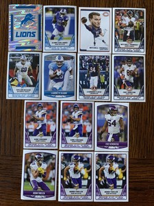 2019 Panini NFL Football Stickers Lions, Vikings, Bears
