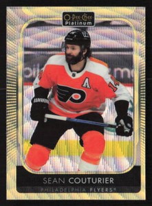 2021 OPC Platinum #25 Sean Couturier Neon Yellow Surge