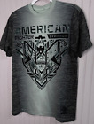 American Fighter Premium Mens TSHIRT M Green Black Ombre Graphic 3D Pullover NEW