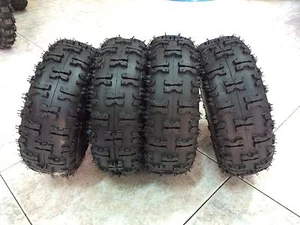 4 Gomme 4.10-4 Per Mini Quad Treno Completo - Foto 1 di 1