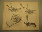 Landwirtschaft,Geräte,Dampfkraft-10 alte Bilder von 1897.Original Lithographien