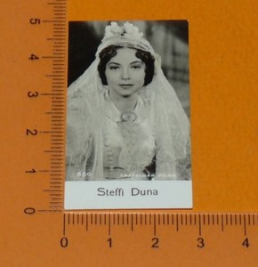 DE BEUKELAER CARD 1935 FILM STARS MOVIE HOLLYWOOD CINEMA STEFFI DUNA ACTRESS