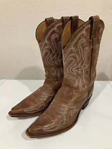Justin 1879 Style BRL112 Women’s Western Boots Size 11 B Brown Made In USA - Picture 1 of 12
