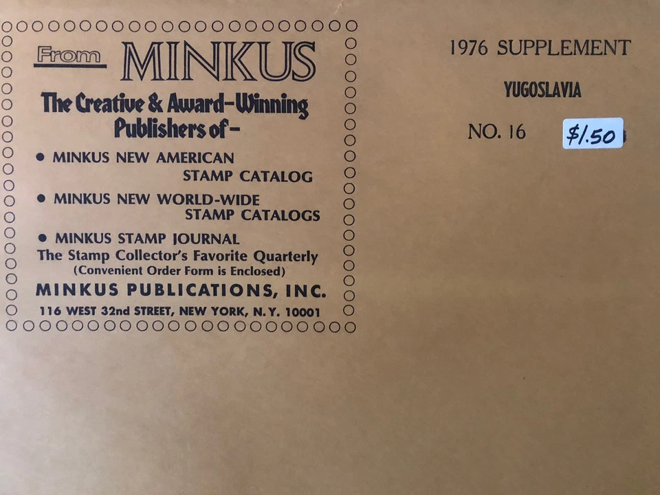Minkus Yugoslavia 1976 suplemento # 16 Foto 1 de 1