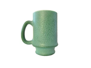 Vintage Green Hazel Atlas Orange Skin Tall Coffee Mug - Picture 1 of 7