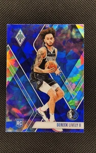 2023-24 Panini Phoenix DERECK LIVELY II RC Blue Cracked Ice Prizm – Mavericks RC - Picture 1 of 10