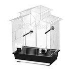 Vogelkäfig 60cm schwarz Wellensittich Vogelbauer Kanarien Wellensittichkäfig