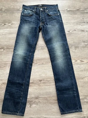 Jean recto delgado Baldwin Samuel para hombre 29x33 botón mosca no elástico Foto 1 de 4