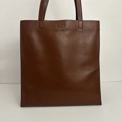 Banana Republic Mujer Marrón Cuero Monedero Bolso de Hombro Tote Foto 1 de 4