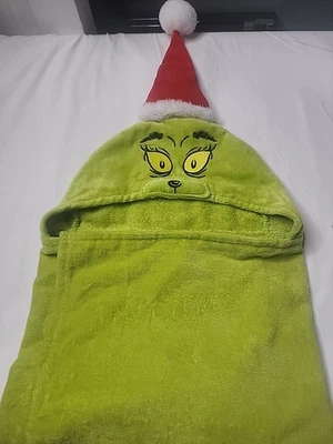 ДЕТСКОЕ ПОЛОТЕНЦЕ С КАПЮШОНОМ POTTERY BARN KIDS DR SEUSS THE GRINCH (С МОНО) EVERETT - Изображение 1 из 4