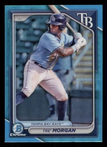 2024 Bowman Chrome Draft Sky Blue Refractors #BDC197 Tre' Morgan - Picture 1 of 2