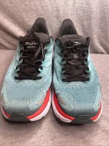 ZAPATOS PARA CORRER HOKA CLIFTON 8 REAL VERDE AZULADO ACUARELA 12D, DESGASTE DEL TACÓN ¡¡¡VER FOTOS!!!! - Imagen 1 de 16